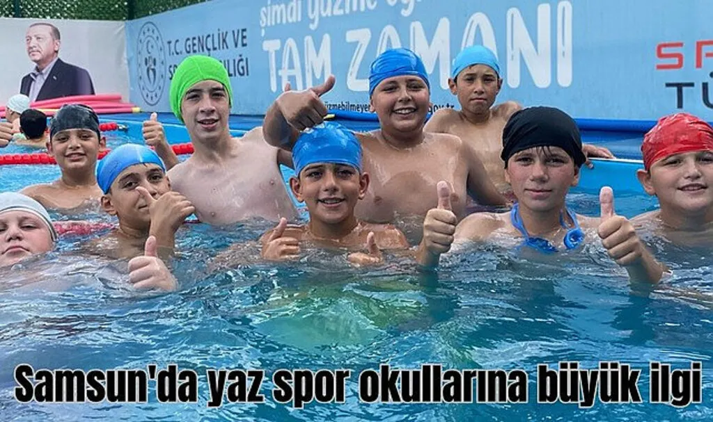 Samsun'da yaz spor okullarına büyük ilgi