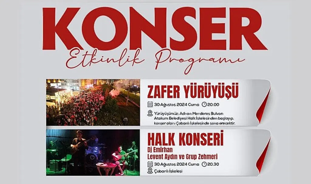 Atakum Sahili’nde 30 Ağustos coşkusu