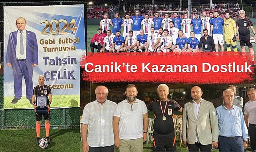 Canik Tahsin Çelik Futbol Turnuvası'nda kazanan Çamalan Mahallesi
