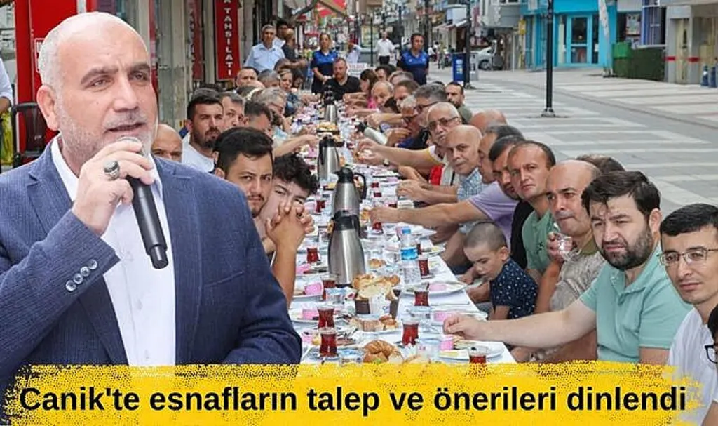 Canik'te esnafların talep ve önerileri dinlendi