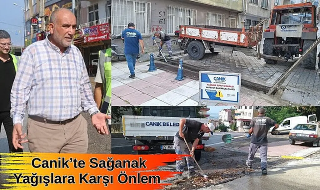 Canik'te Sağanak Yağışlara Karşı Önlem 