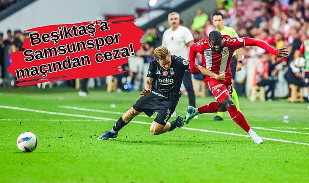 Samsunspor maçından Beşiktaş'a ceza