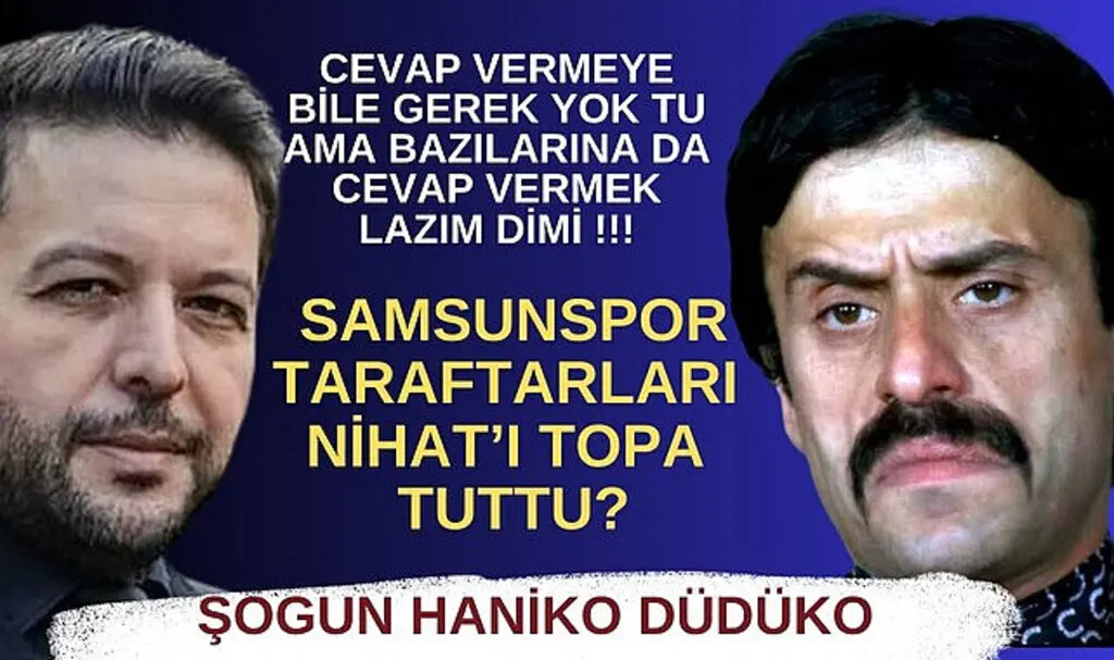 Samsunspor Taraftar Gruplarından Nihat Doğan'a sert tepki