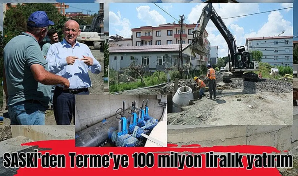 SASKİ'den Terme'ye keson kuyusu ve yağmur suyu terfi merkezi