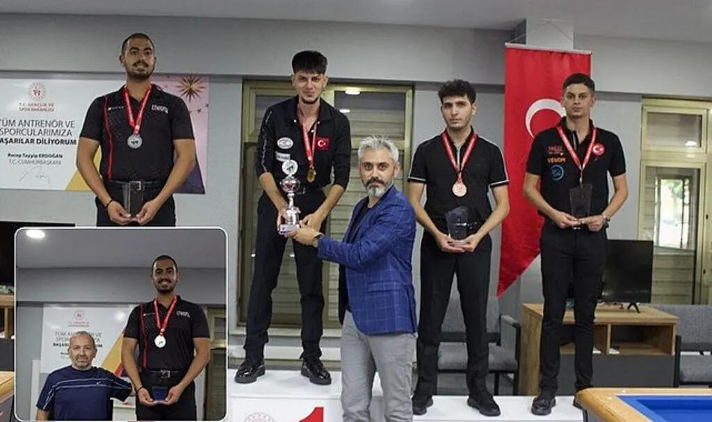 Selahattin Özkul Bilardo Türkiye Şampiyonası'nda Türkiye ikincisi oldu