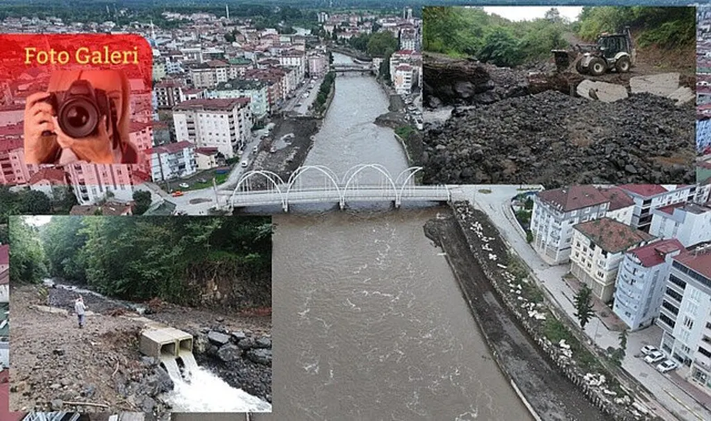 Terme ilçesinde sel tehlikesi ucuz atlatıldı
