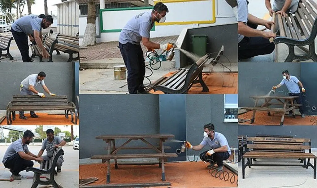 Atakum Belediyesi okul bahçelerini daha konforlu hale getiriliyor