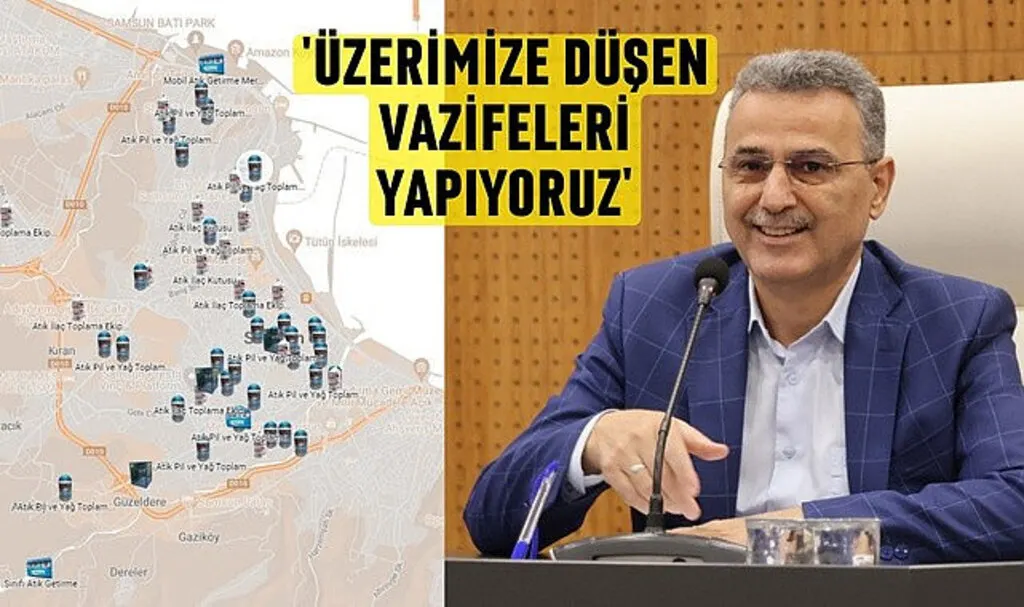 İlkadım'da atık toplama ekipmanlarına interaktif ulaşım