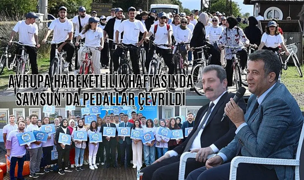 Samsun'da Avrupa Hareketlilik Haftası bisiklet turu ile başladı
