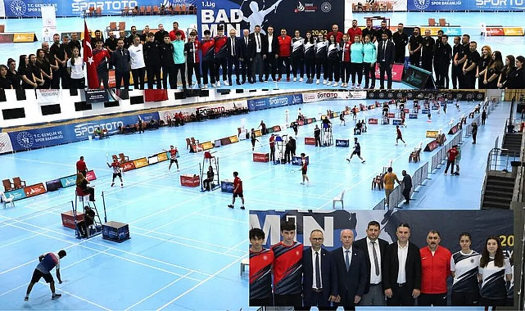 Samsun'da Badminton Süper Lig ve 1.Lig müsabakaları başladı