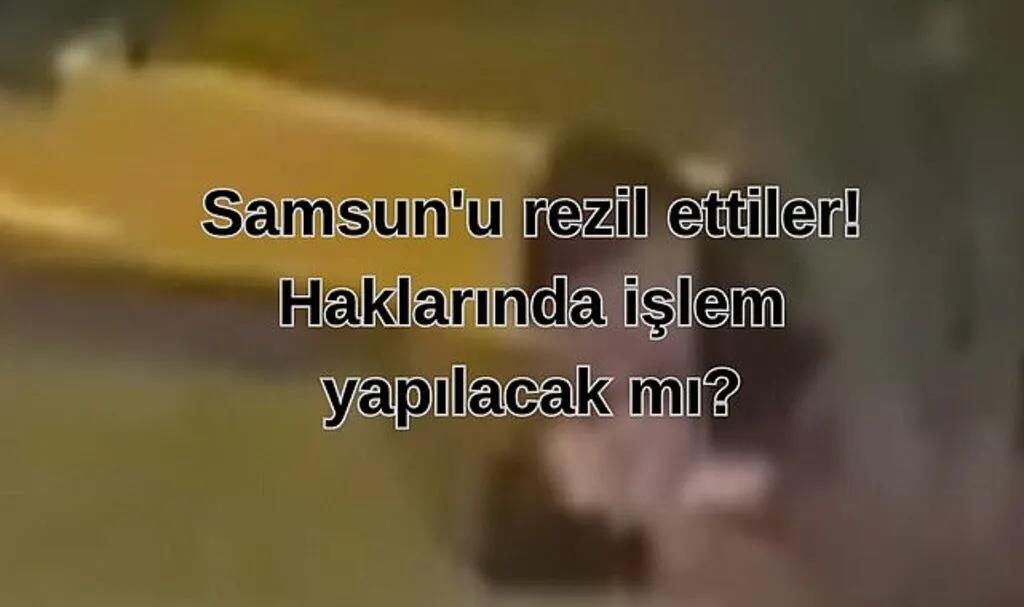 Samsun'u rezil ettiler! Haklarında işlem yapılacak mı?