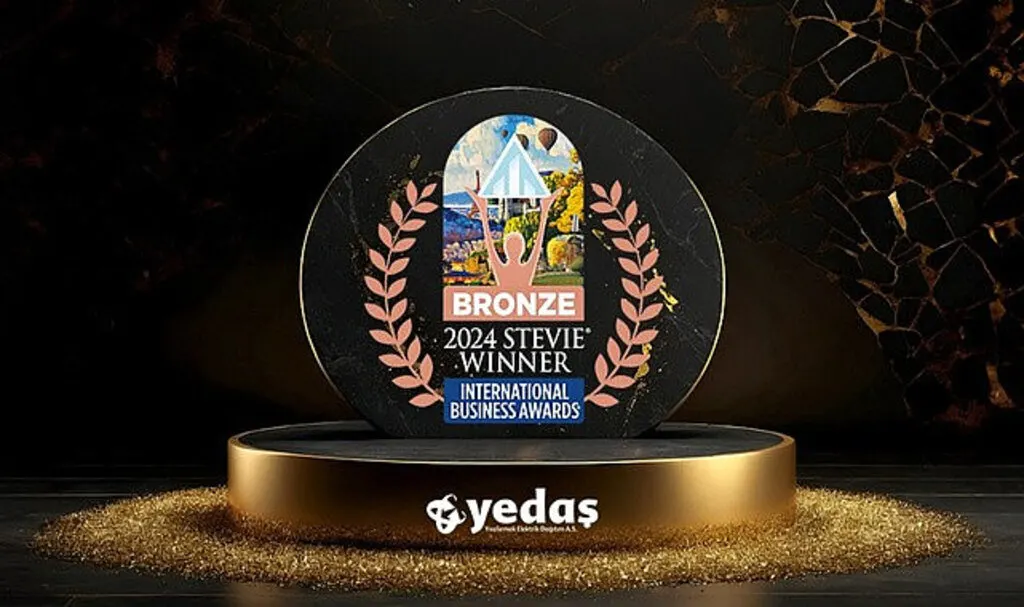 YEDAŞ, 2024 International Business Stevie Awards’ta Bronz Stevie Ödülü’nü Kazandı