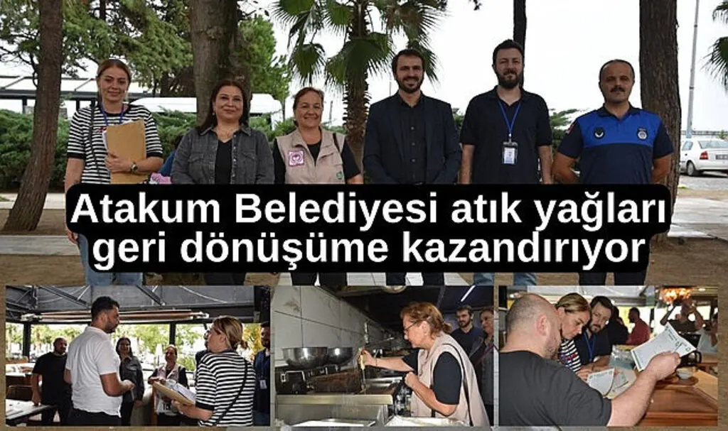 Atakum Belediyesi, atık yağları geri dönüşüme kazandırırken doğayı koruyor