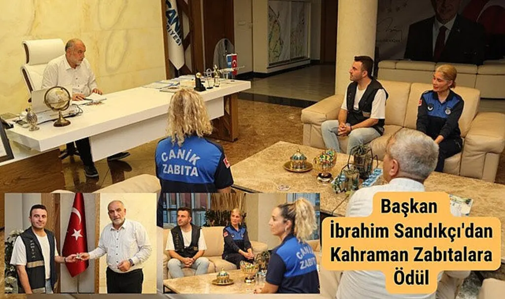 Başkan İbrahim Sandıkçı'dan Kahraman Zabıtalara Ödül