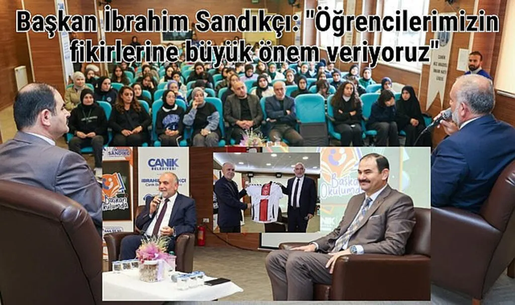 Başkan İbrahim Sandıkçı: Öğrencilerimizin fikirlerine büyük önem veriyoruz