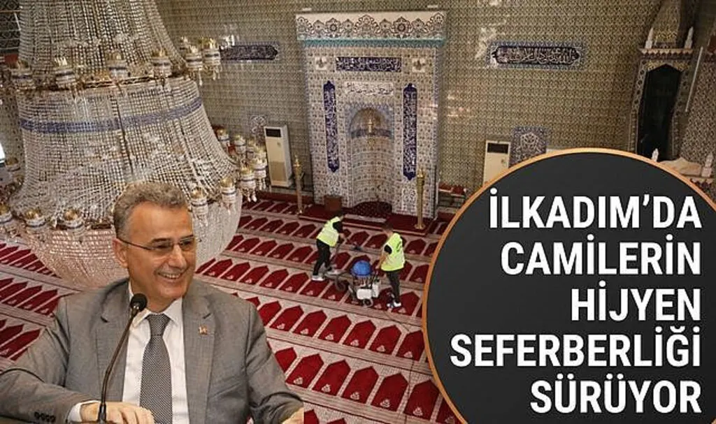 İlkadım’da camilerin hijyen seferberliği sürüyor