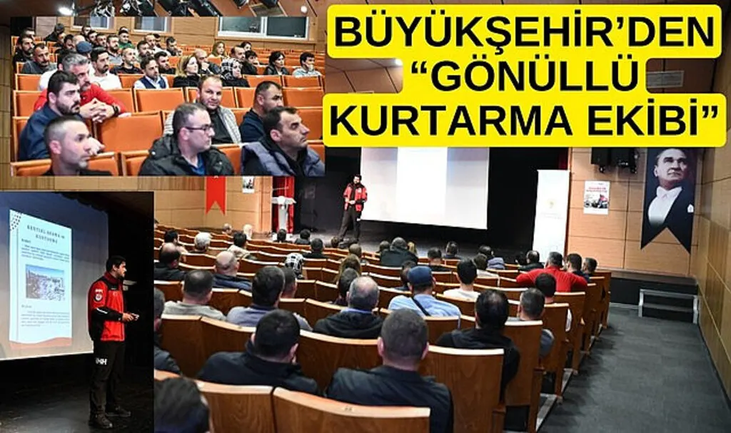Samsun'da Büyükşehir Belediyesi'nden Gönüllü Kurtarma Ekibi