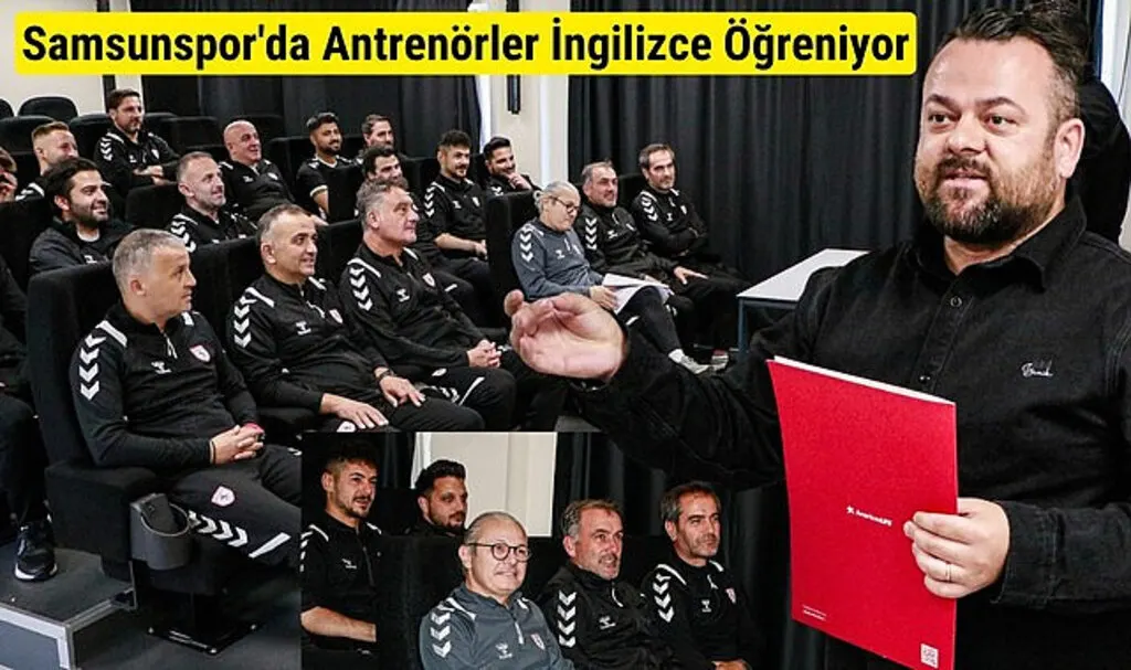 Samsunspor'da Antrenörler İngilizce Öğreniyor