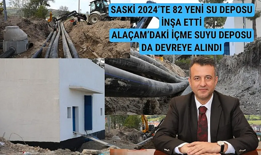 SASKİ 2024 yılında 82 yeni su deposu inşa etti