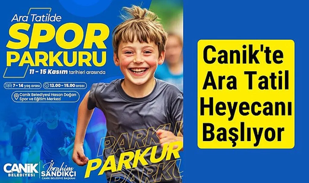 Canik Belediyesi ara tatil döneminde öğrencileri sporla buluşturuyor