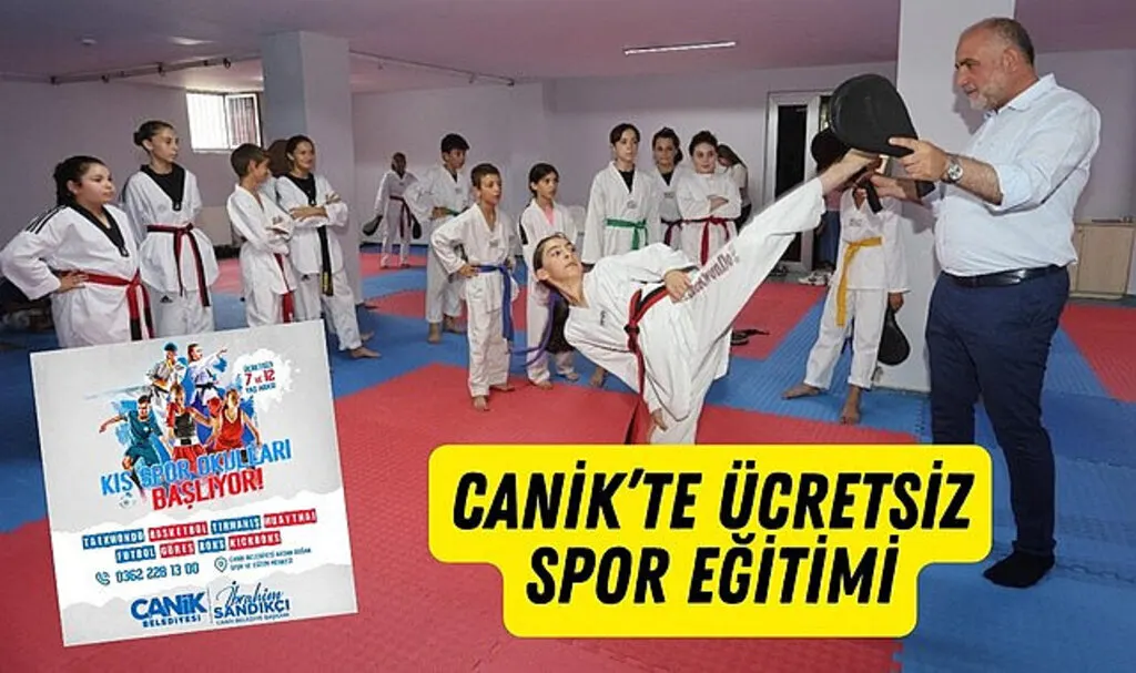 Canik Belediyesi Kış Spor Okulları'na kayıtlar başladı