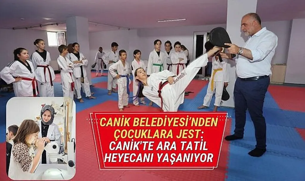 Canik'te Ara Tatil Heyecanı Yaşanıyor