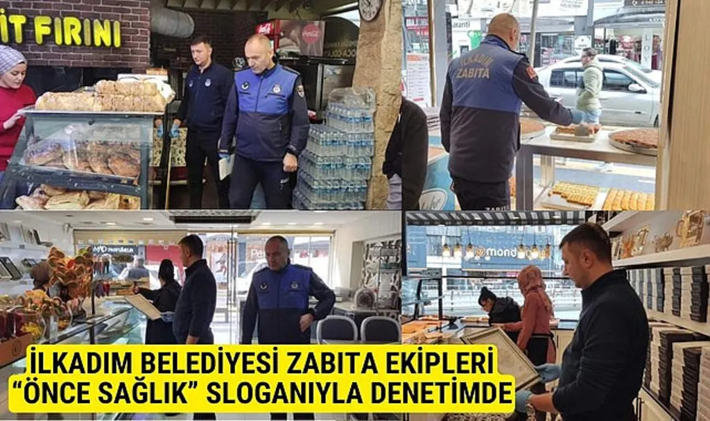 İlkadım Belediyesi Zabıta Ekipleri Önce Sağlık Sloganıyla Denetimde
