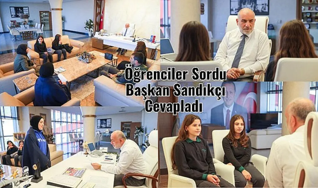 Öğrenciler sordu Başkan İbrahim Sandıkçı cevapladı 