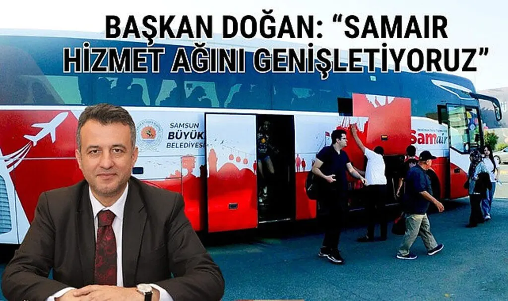 SAMAIR Alaçam, Yakakent ve Terme'den de havalimanına ulaşım sağlayacak