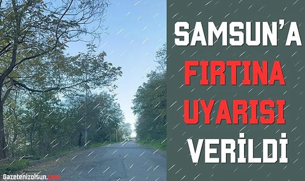 Samsun'a Fırtına Uyarısı Verildi
