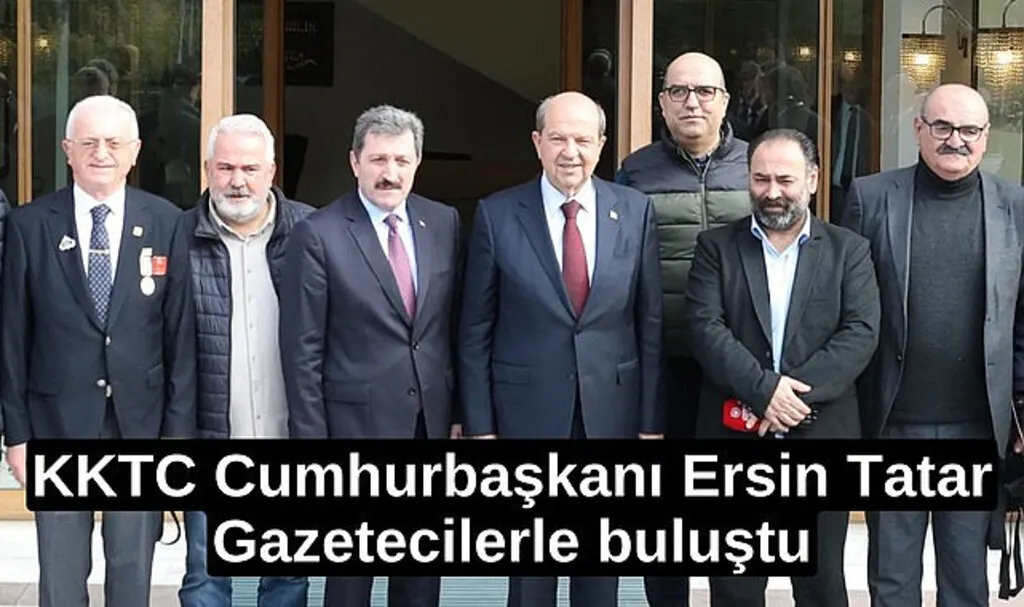 Samsun'a gelen KKTC Cumhurbaşkanı Ersin Tatar Gazetecilerle buluştu