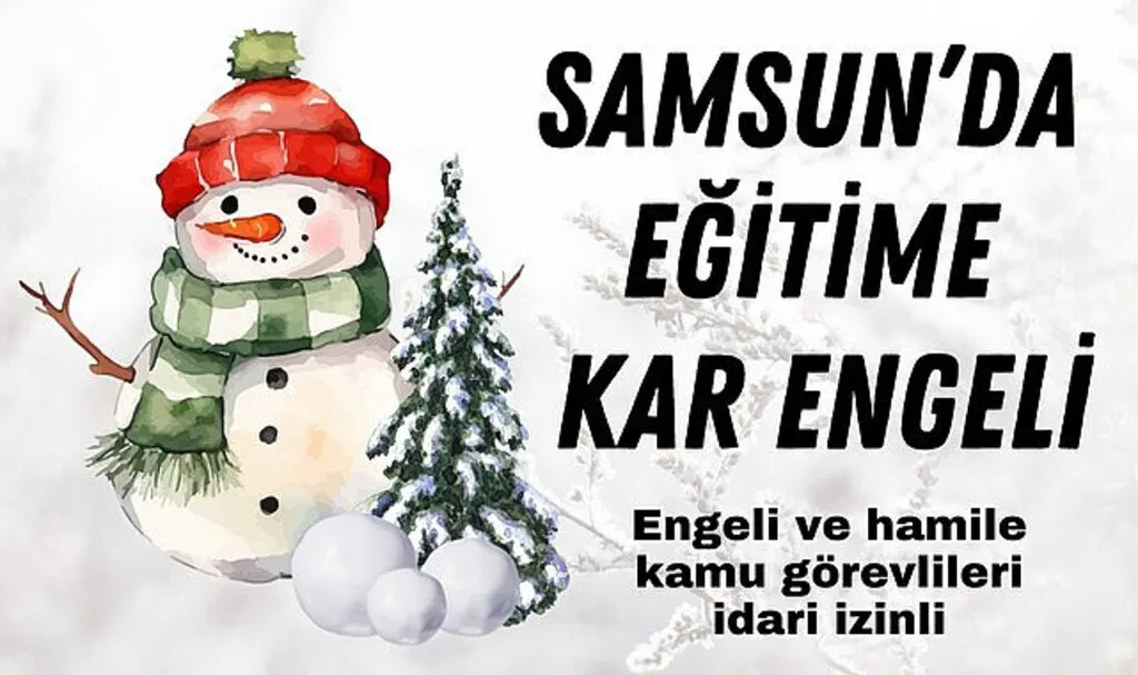Samsun'da engelli ve hamile kamu görevlileri 25 Kasım'da idari izinli olacak!