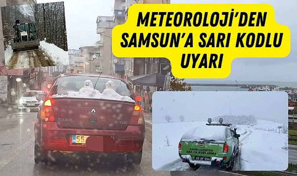 Samsun Kar Fotoğrafları 24 Kasım Pazar Samsun Okul Kar Tatili!