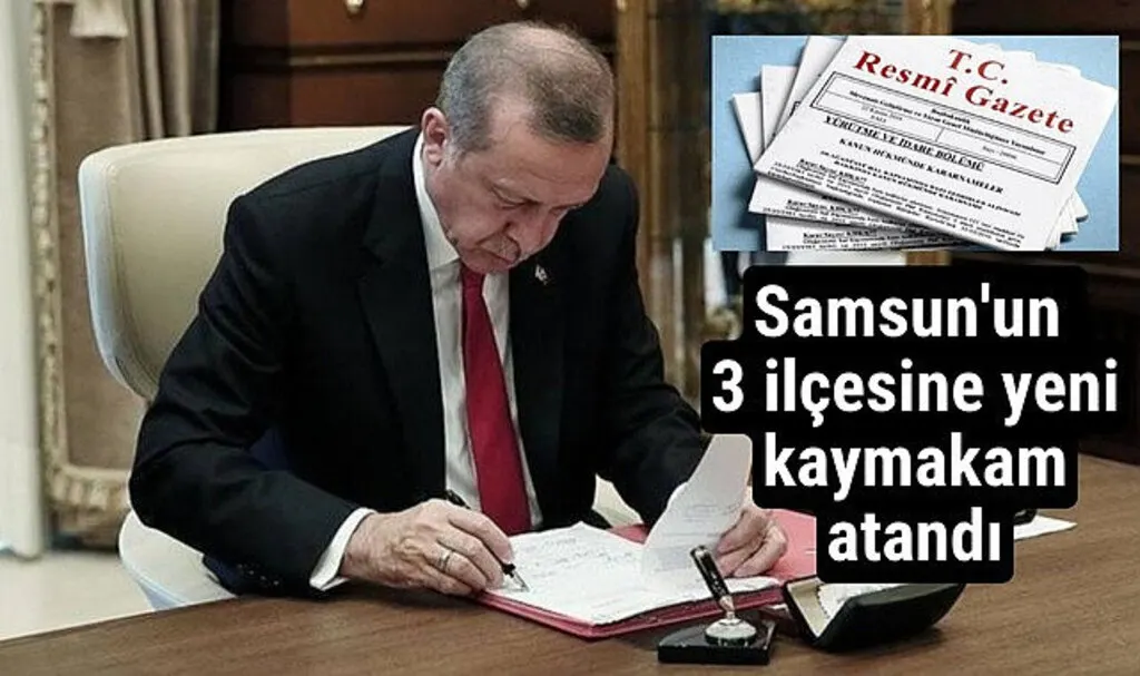 Samsun'un 3 ilçesine yeni kaymakam atandı - Samsun İlçe Haberleri