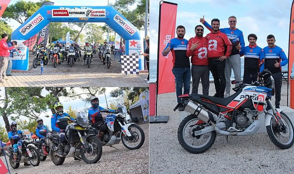 Samsunlu motosiklet pilotları Adventure Motosiklet Yarışı'na damga vurdu
