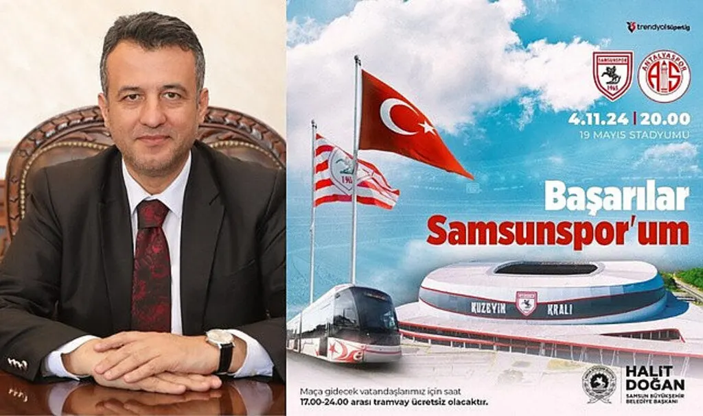 Samsunspor Antalyaspor maçı için tramvaylar ücretsiz