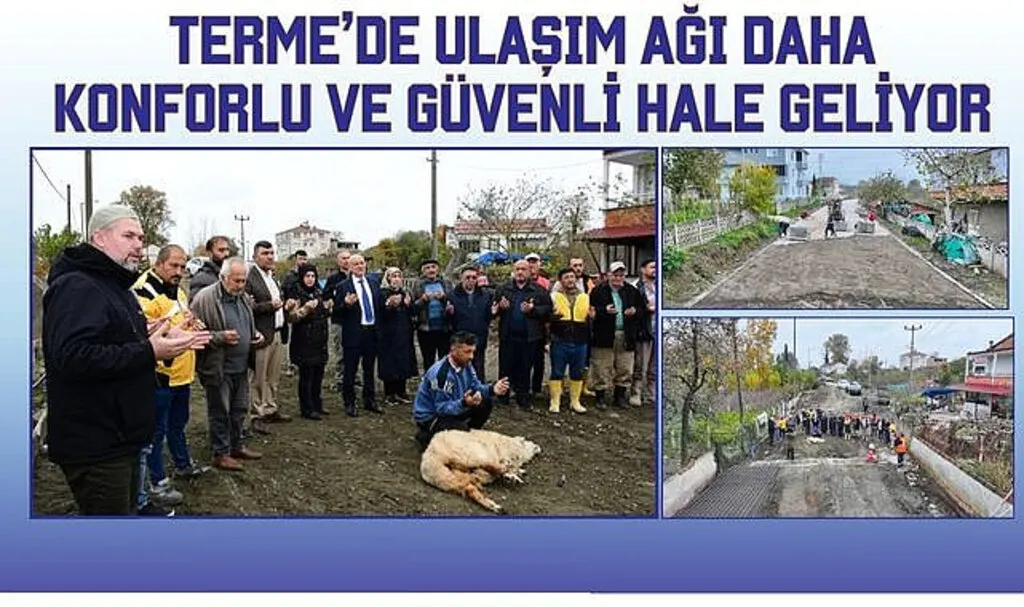 Terme’de kaliteli ulaşım için çalışmalar sürüyor