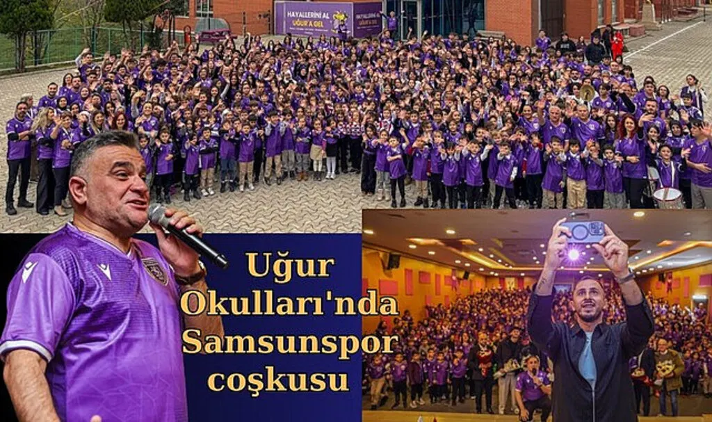 Uğur Okulları'nda Samsunspor coşkusu  