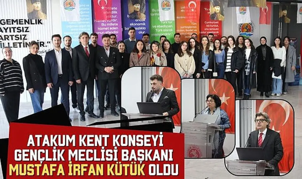 Atakum Kent Konseyi Gençlik Meclisi Başkanı Mustafa İrfan Kütük oldu 