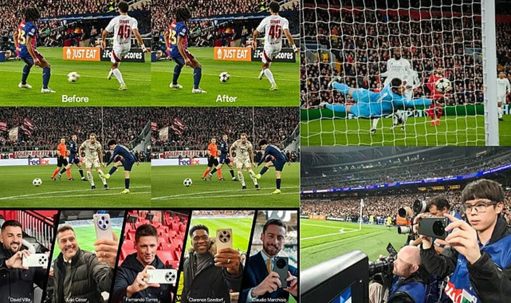 Efsane Futbolcular UEFA Şampiyonlar Ligi'ndeki İkonik Anları Yakalıyor