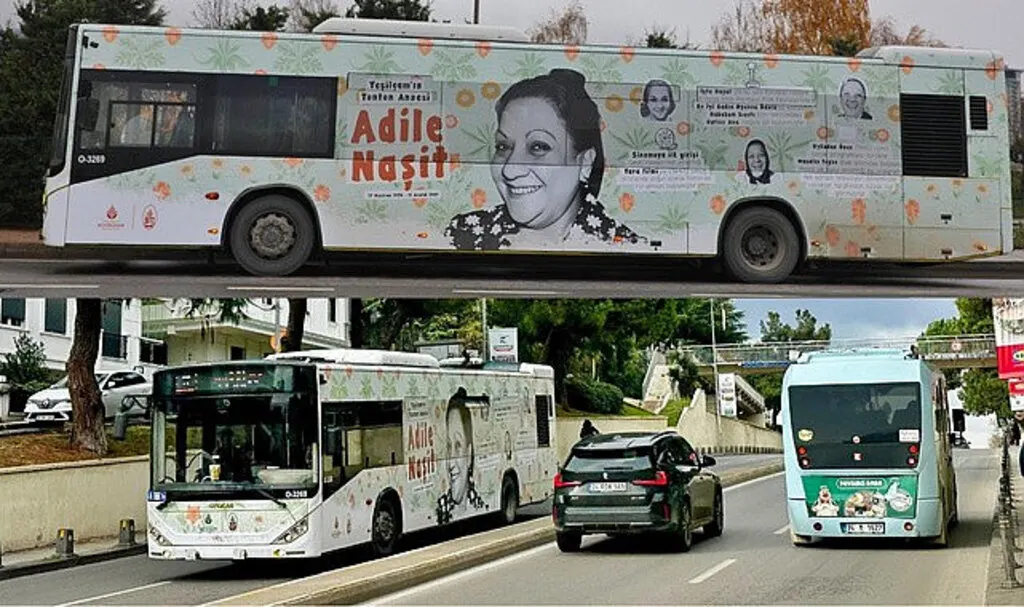 İETT'den Adile Naşit İçin Özel Vefa Otobüsü