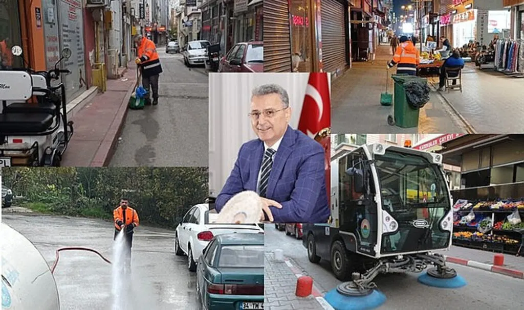 İlkadım Belediyesi Temizlik ekiplerinden yoğun çalışma