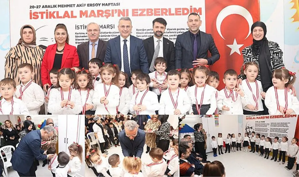 İlkadımlı Minikler İstiklal Marşı ile Duygulandırdı