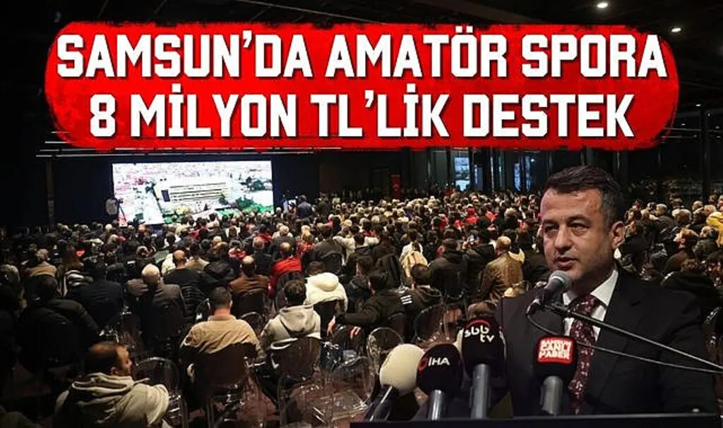 Samsun'da Amatör Spora 8 Milyon TL'lik Destek