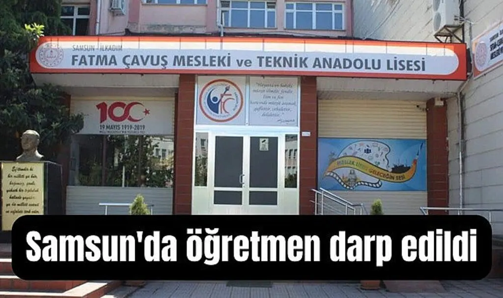 Samsun'da Eğitimciler Öğretmen Fatih Kıran'a Yapılan Darp İçin Toplanıyor