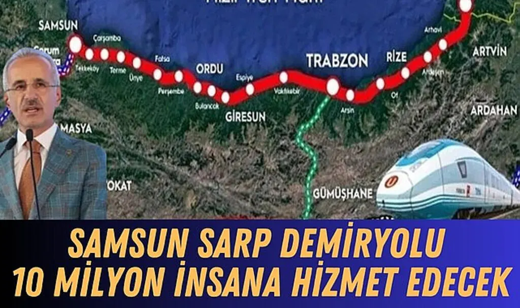 Samsun Sarp Demiryolu Proje Yapımı Başlıyor!