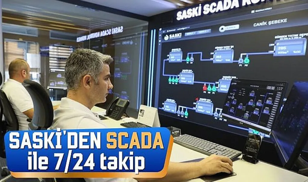 SASKİ'DEN SCADA ile 7/24 takip