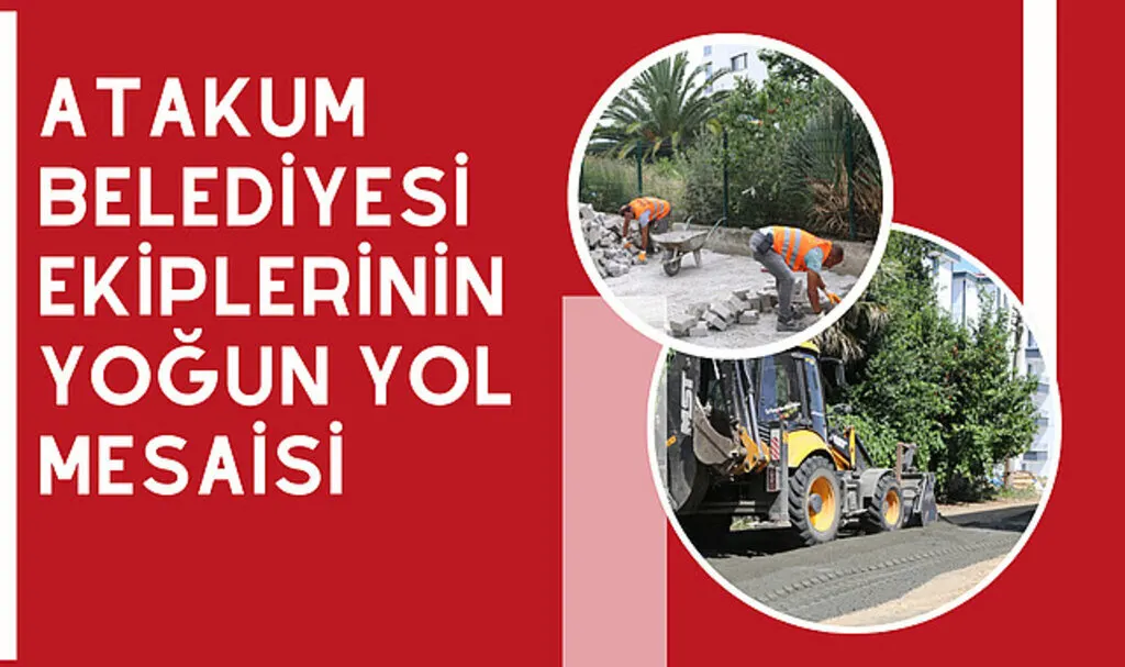 Atakum Belediyesi ekiplerinin yoğun yol mesaisi