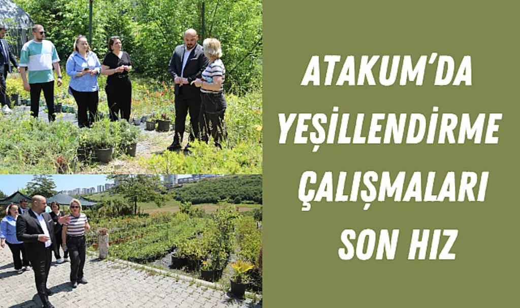 Atakum'da yeşillendirme çalışmaları son hız