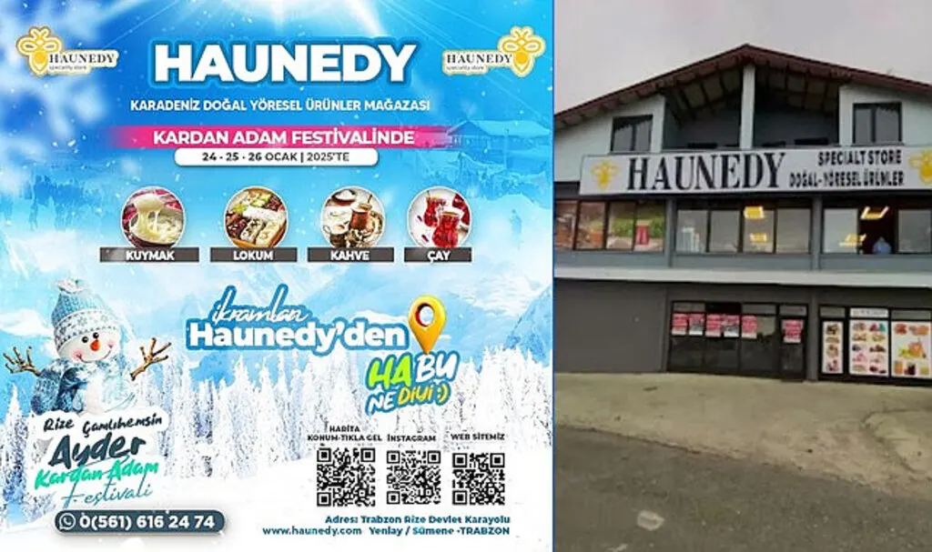 Ayder Kardan Adam Festivali'nde İkramlar Haunedy'den